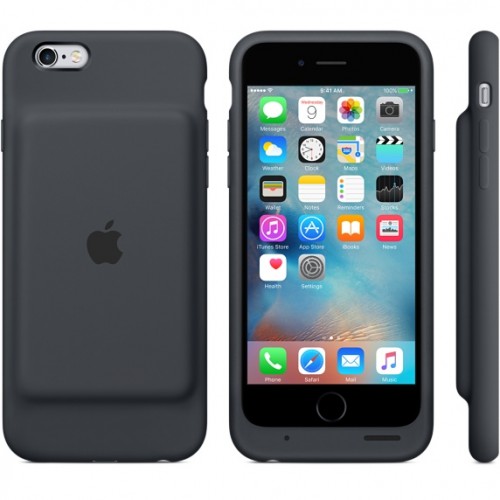 iPhone 6s Smart Battery Case – Charcoal Gray